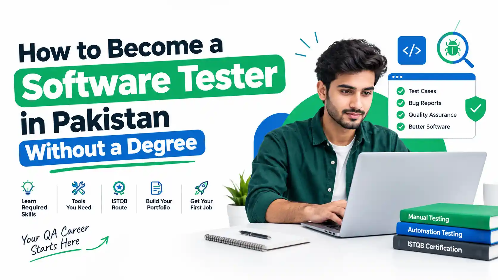 How to Become a Software Tester in Pakistan Without a Degree