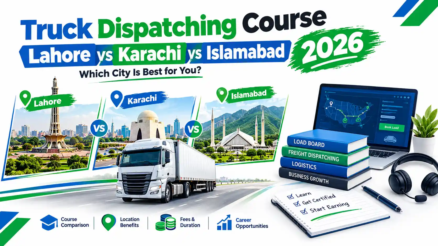 Truck Dispatching Course: Lahore, Karachi & Islamabad